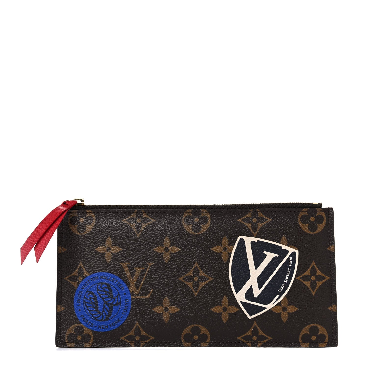Louis Vuitton Monogram World Tour Felicie Chain Wallet Zippered Insert 1 of 9
