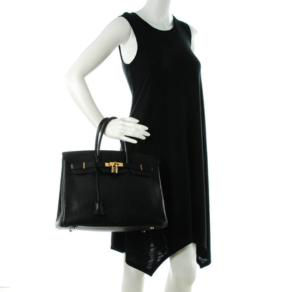 Hermes Evergrain Birkin 35 Black 2 of 22