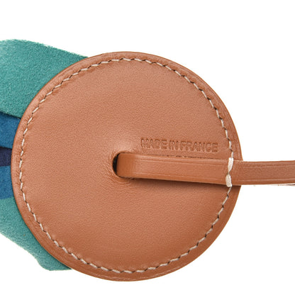 Hermes Hunter Cowhide Milo Lambskin Paddock Flot Bag Charm Bleu de Malte Bleu Izmir Lagon 4 of 5