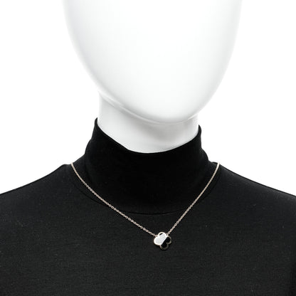 Van Cleef & Arpels 18K Yellow Gold Black Onyx Pure Alhambra Pendant Necklace 2 of 6