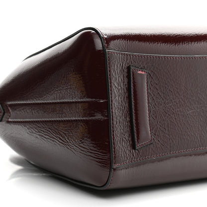 Givenchy Crinkled Patent Deerskin Small Antigona Aubergine 9 of 11