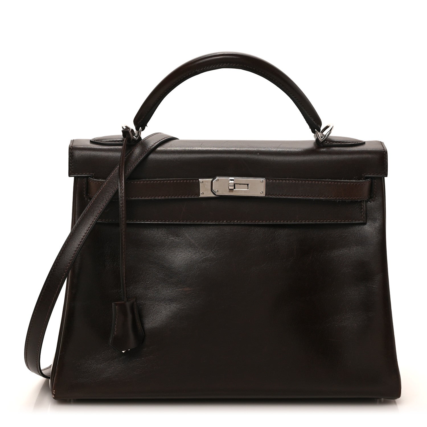 Hermes Box Kelly Retourne 32 Chocolate 1 of 9