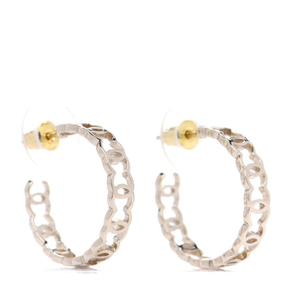 Chanel Metal CC Hoop Earrings Gold 1 of 4