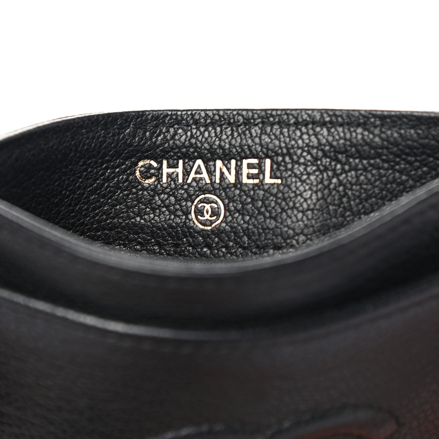 Calfskin CC Card Holder Black