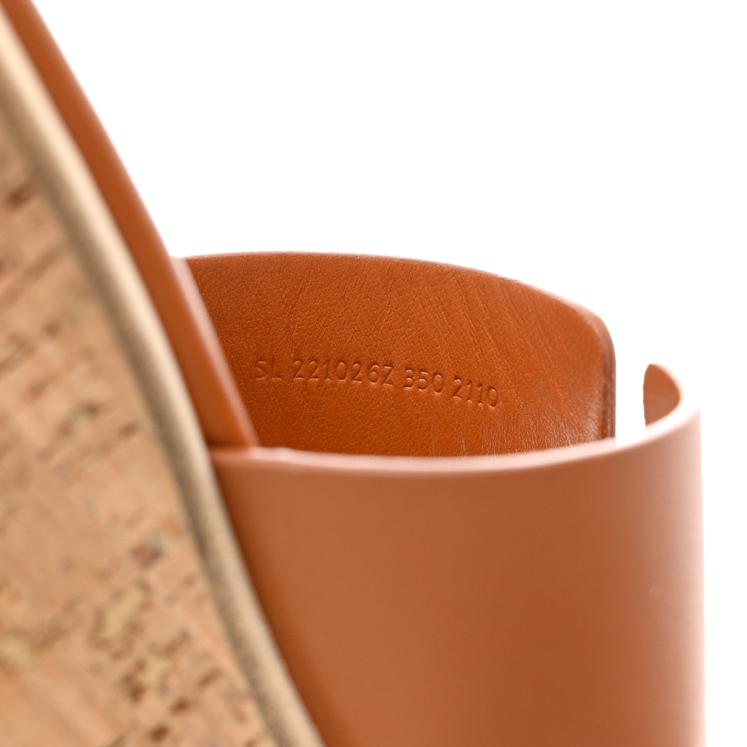 Hermes Calfskin Cork Eze 30 Sandals 35 Marron Glaise 6 of 9