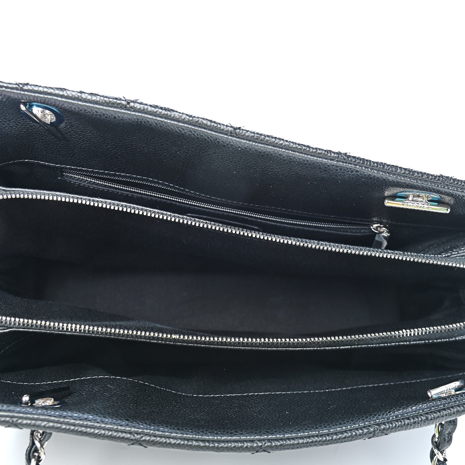 Chanel Caviar Quilted Timeless CC Soft Tote Black 5 of 9
