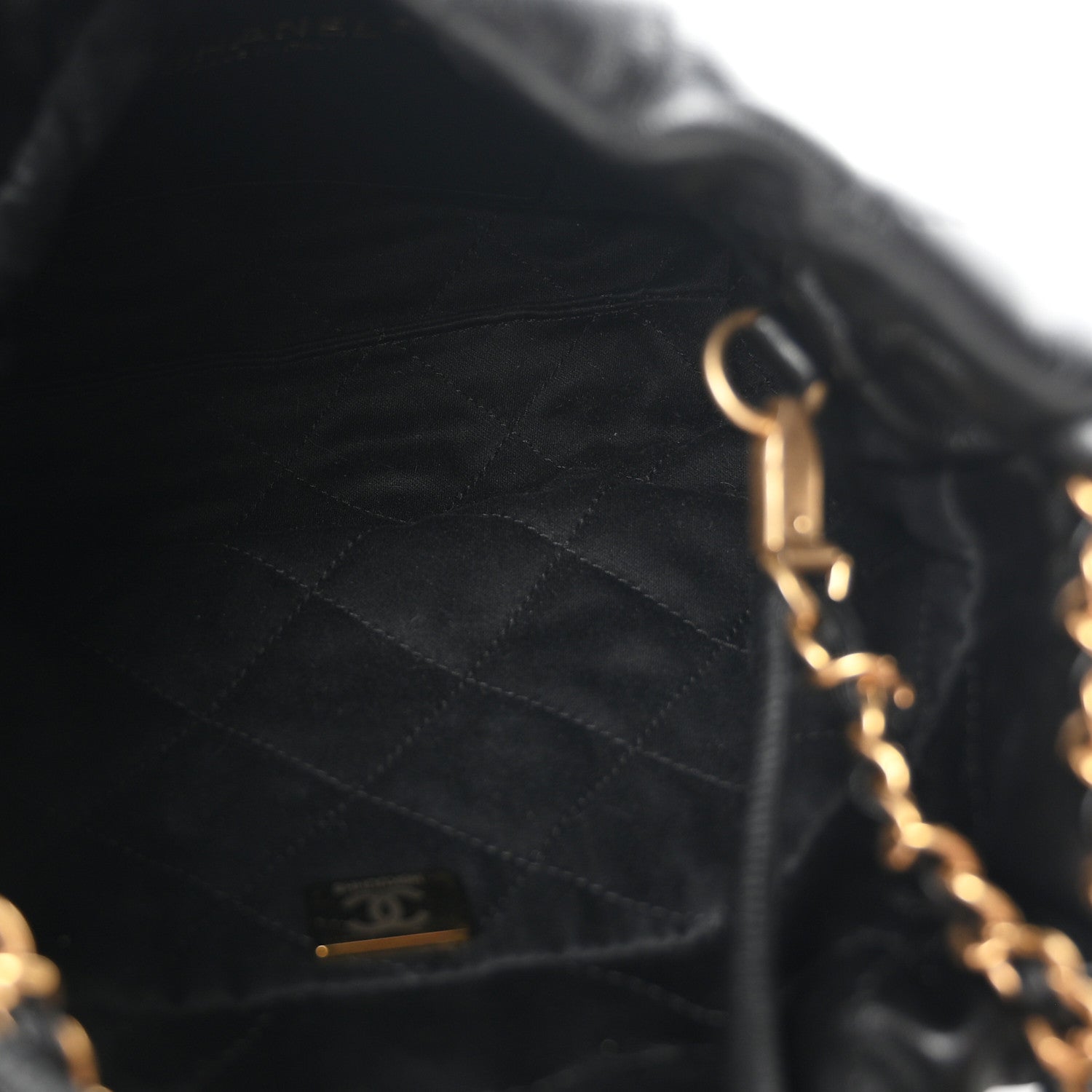 Chanel Shiny Calfskin Quilted Mini Chanel 22 Black 5 of 10