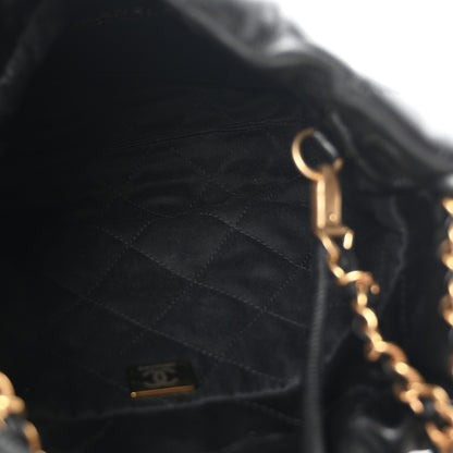 Chanel Shiny Calfskin Quilted Mini Chanel 22 Black 5 of 10