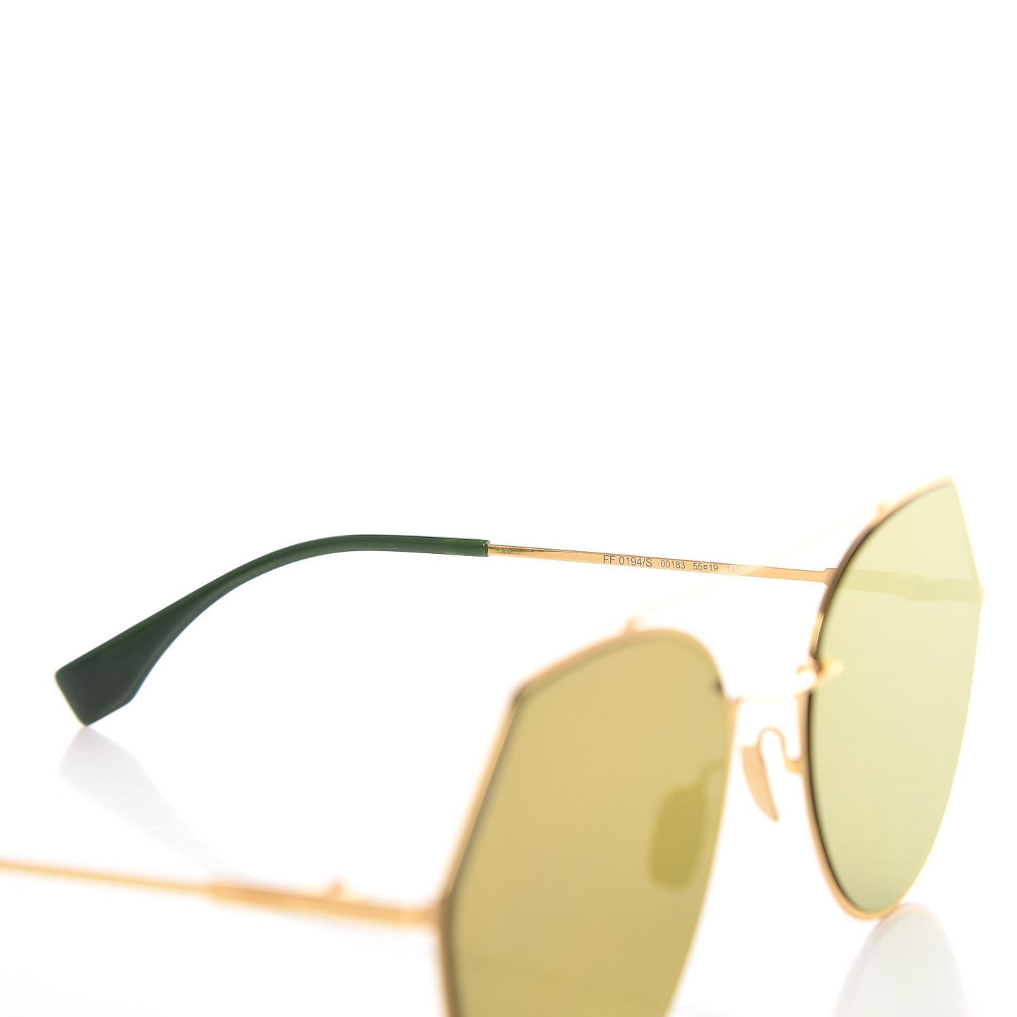 Metal Geometric Sunglasses FF 0194/S Gold
