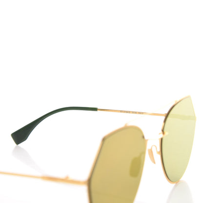 Fendi Metal Geometric Sunglasses FF 0194/S Gold 5 of 7