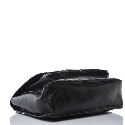 Saint Laurent Crinkled Calfskin Matelasse Monogram Large Niki Chain Satchel Black 4 of 8