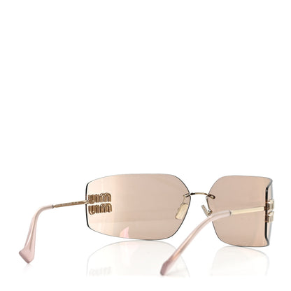 Miu Miu Metal Aube Sunglasses SMU54Y Gold Pink 4 of 7