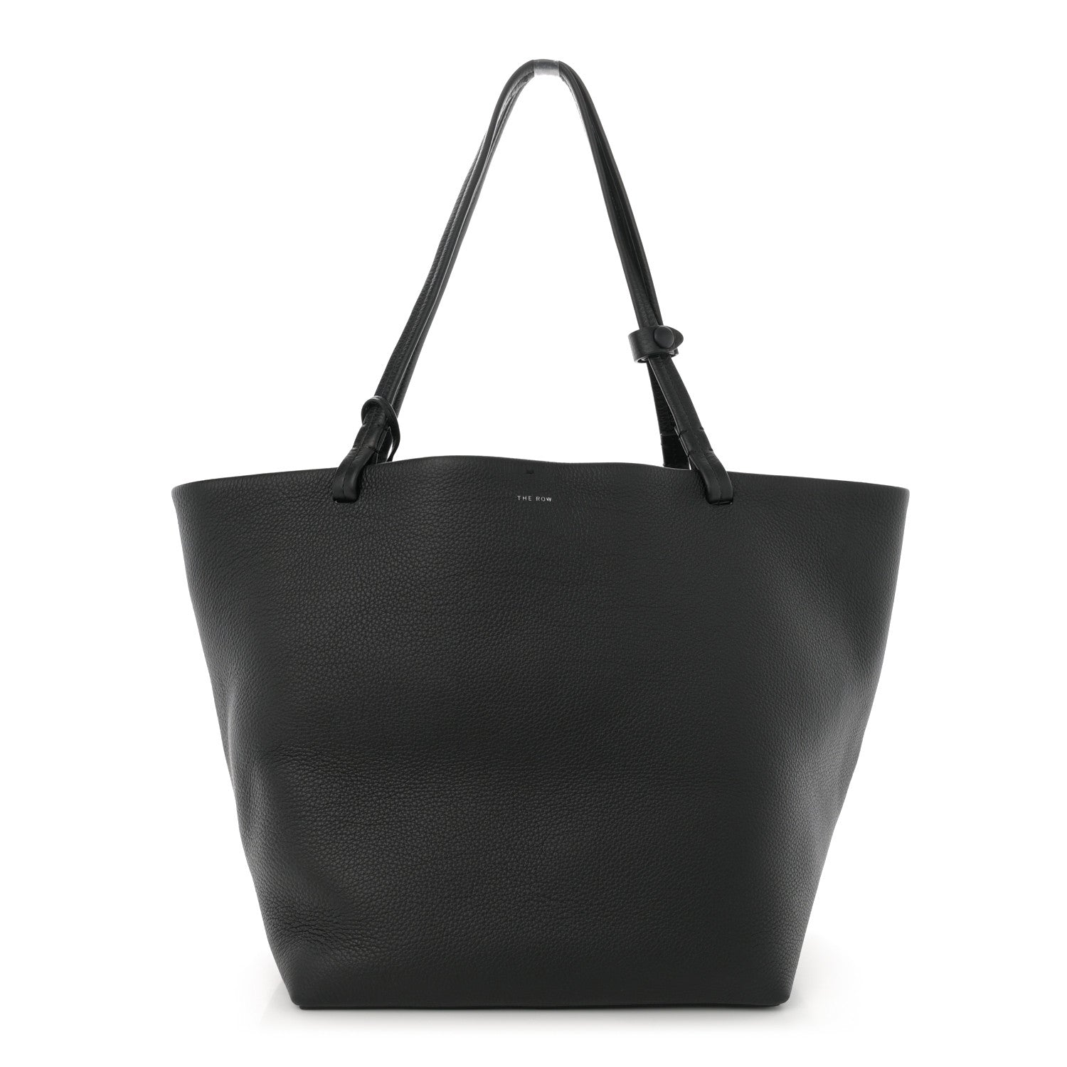 The Row Grained Calfskin Park Tote Three Black 1 of 13