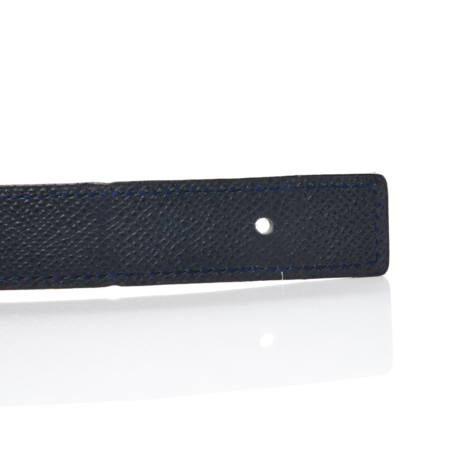 Hermes Courchevel 24mm Constance H Belt 65 Bleu Marine Gold 4 of 8