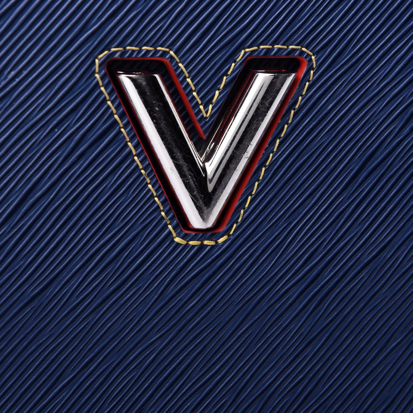 Epi Twist Tote Indigo Coquelicot