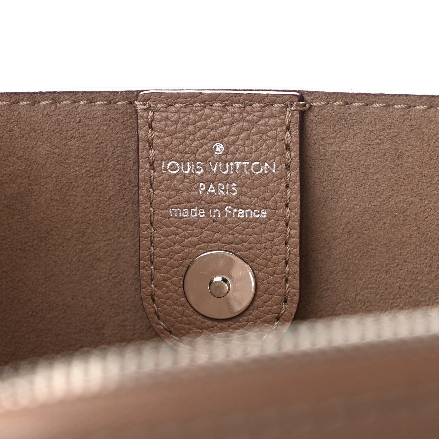 Calfskin Lockmeto Taupe Glace