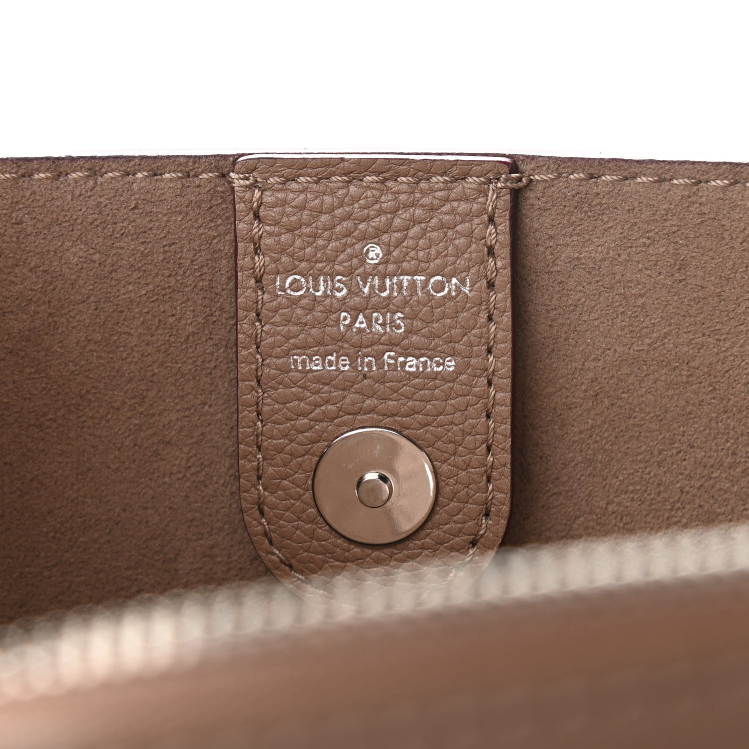 Louis Vuitton Calfskin Lockmeto Taupe Glace 6 of 9
