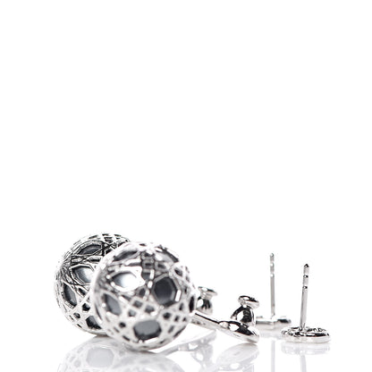 Christian Dior Pearl Secret Cannage Mise En Dior Tribales Earrings Silver 3 of 4