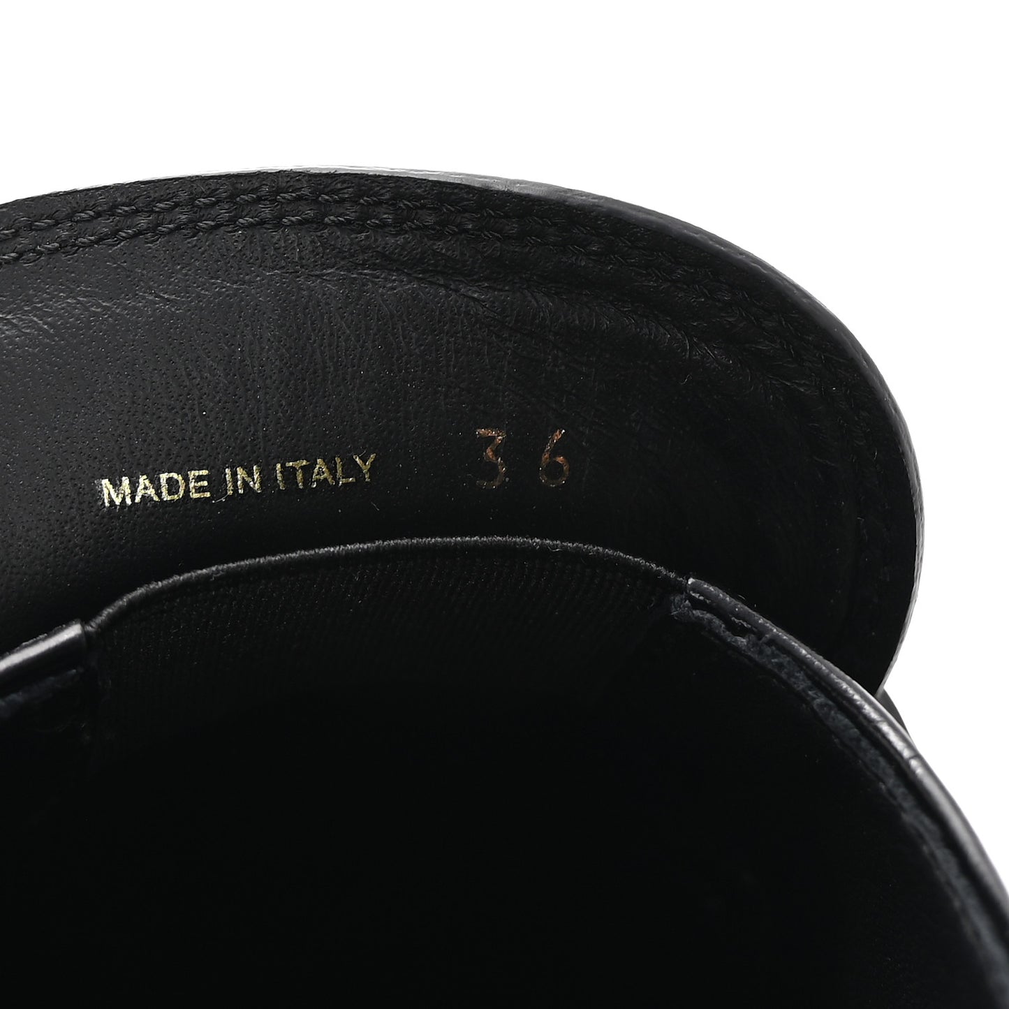Spazzolato Metal Triangle Logo 50mm Loafers 36 Black