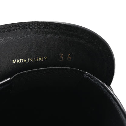 Prada Spazzolato Metal Triangle Logo 50mm Loafers 36 Black 17 of 20