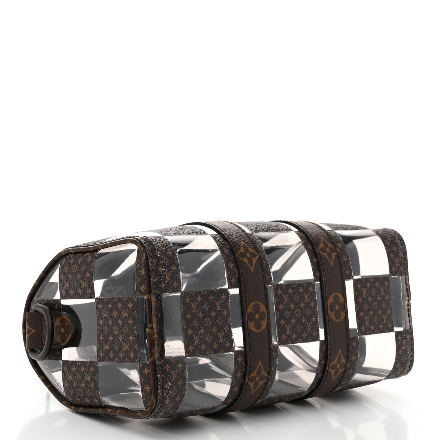PVC Monogram Chess Keepall Bandouliere 25