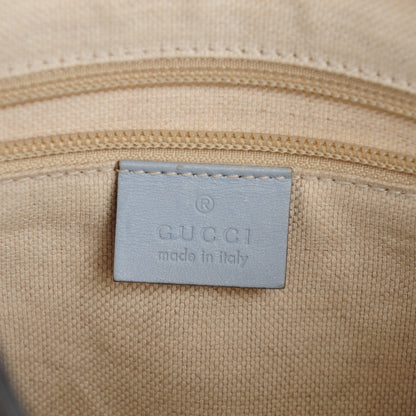 Gucci Canvas Flora Knight Small Zippered Tote Dusty Blue 7 of 8