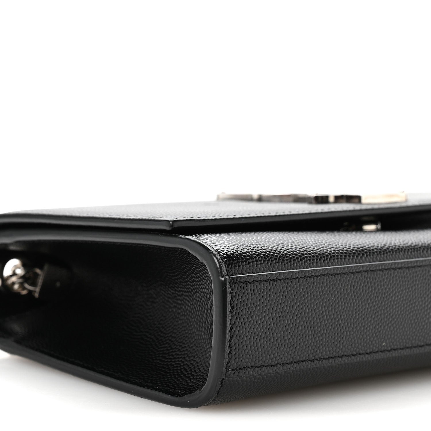 Saint Laurent Grain De Poudre Small Monogram Kate Satchel Black 8 of 10