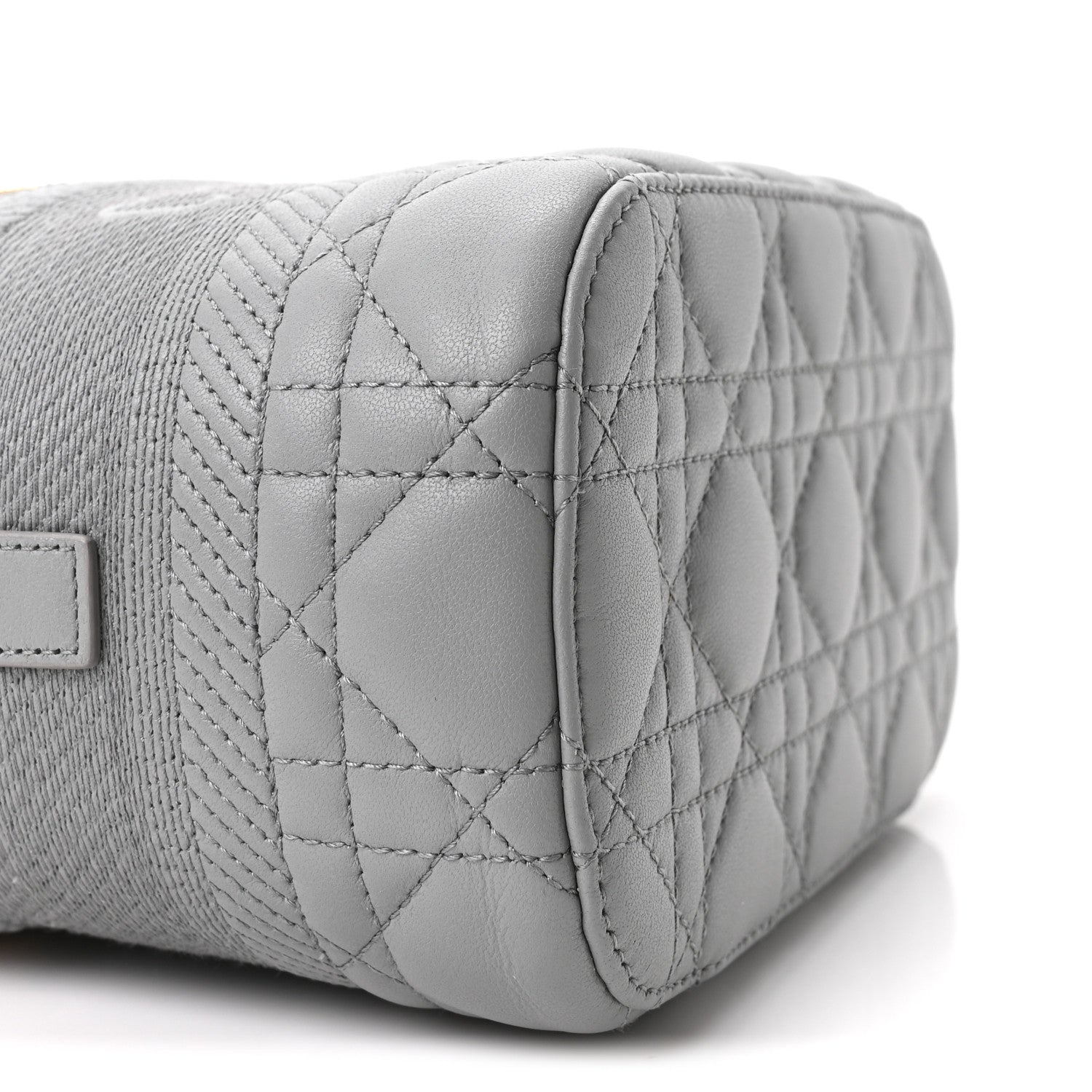 Christian Dior Lambskin Cannage Small Diortravel Vanity Case Cloud Blue 9 of 10