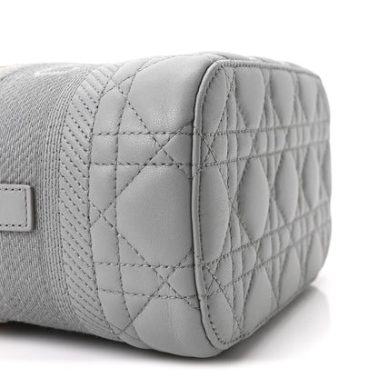 Christian Dior Lambskin Cannage Small Diortravel Vanity Case Cloud Blue 9 of 10