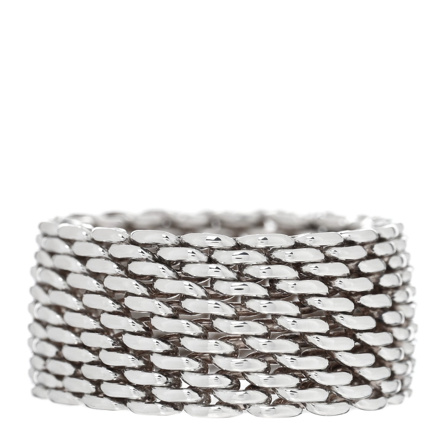 Sterling Silver Somerset Mesh Ring 58 8.25
