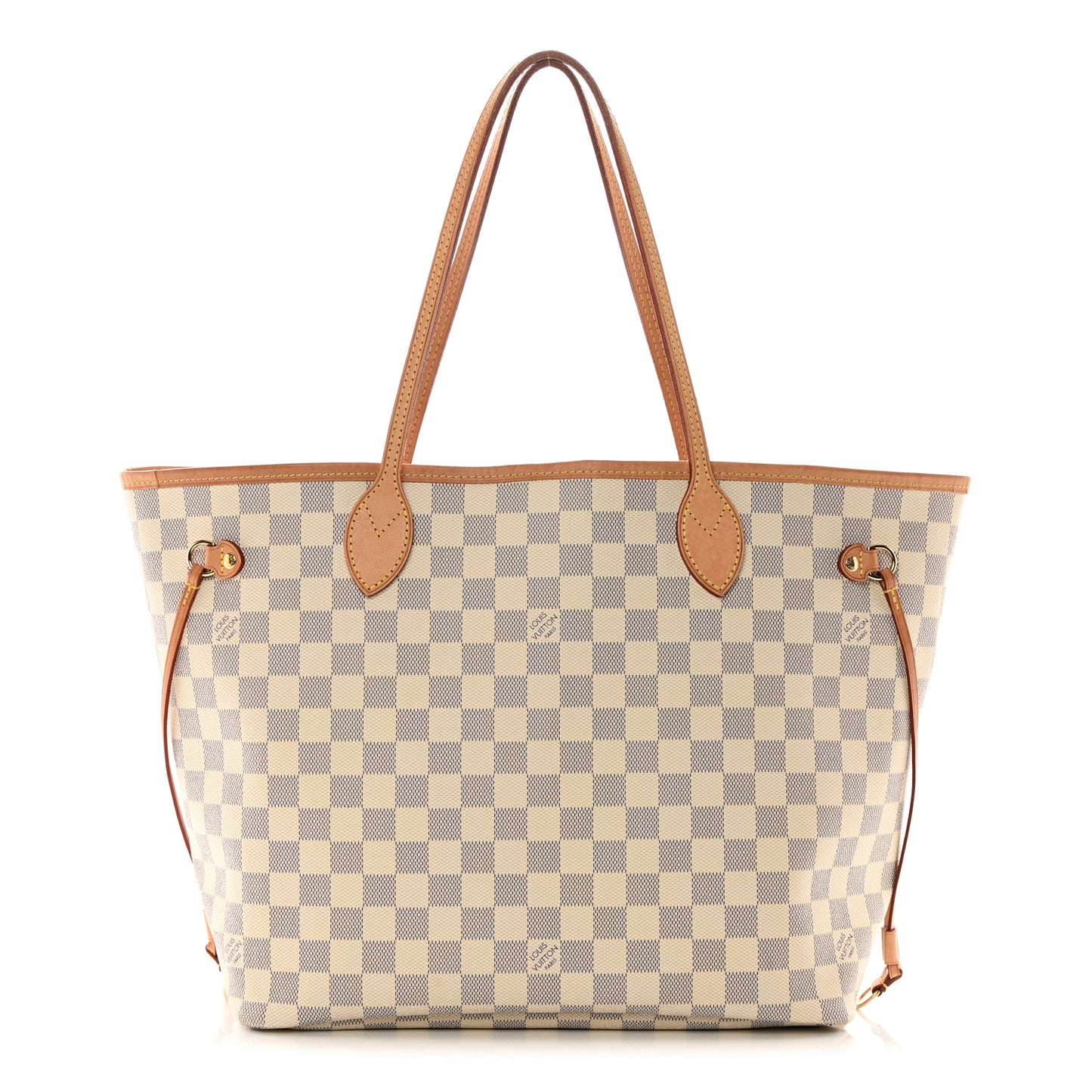 Damier Azur Neo Neverfull MM Rose Ballerine