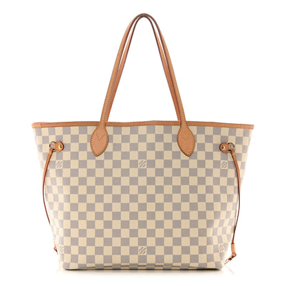 Louis Vuitton Damier Azur Neo Neverfull MM Rose Ballerine 1 of 17