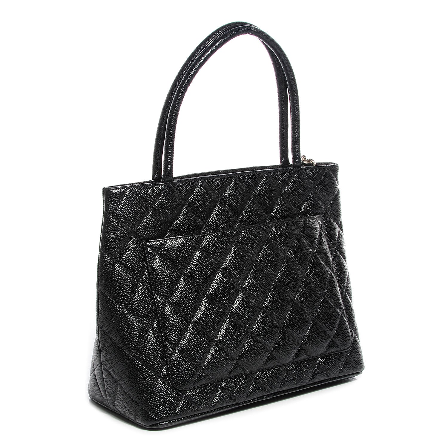 Chanel Caviar Quilted Medallion Tote Black 3 of 8