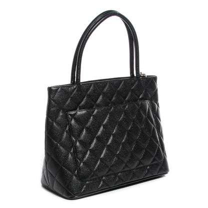 Chanel Caviar Quilted Medallion Tote Black 3 of 8