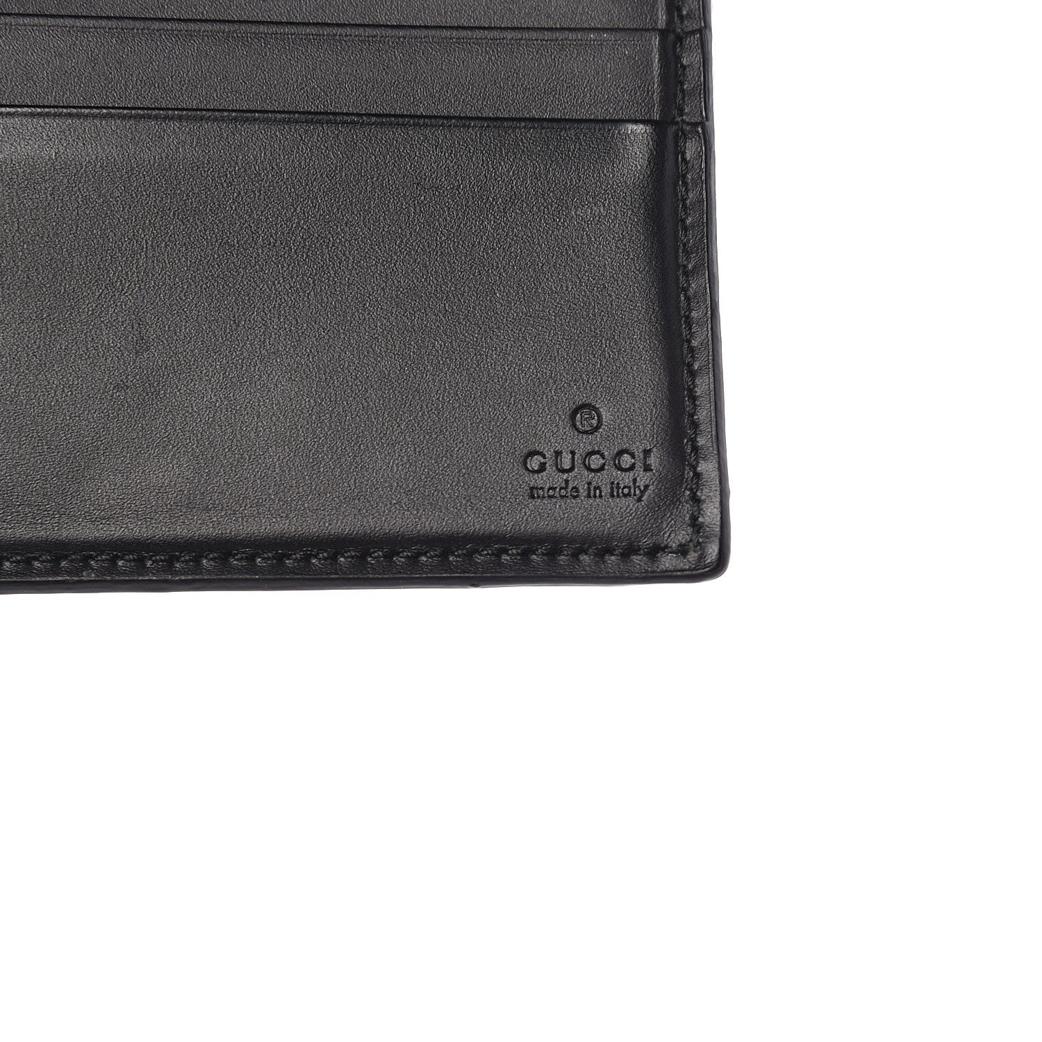 Gucci GG Supreme Monogram Kingsnake Nice Bi-Fold Wallet Black Grey 6 of 9