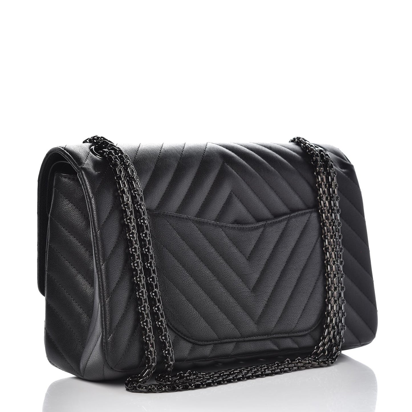 Sheepskin Chevron Quilted 2.55 Reissue 226 Flap So Black