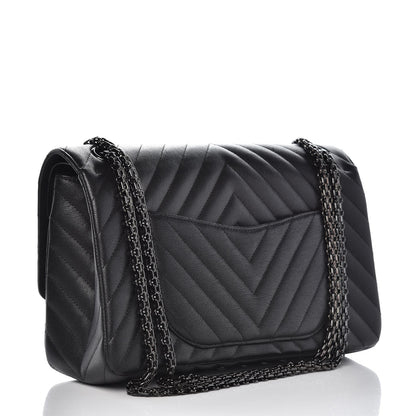 Chanel Sheepskin Chevron Quilted 2.55 Reissue 226 Flap So Black 5 of 11