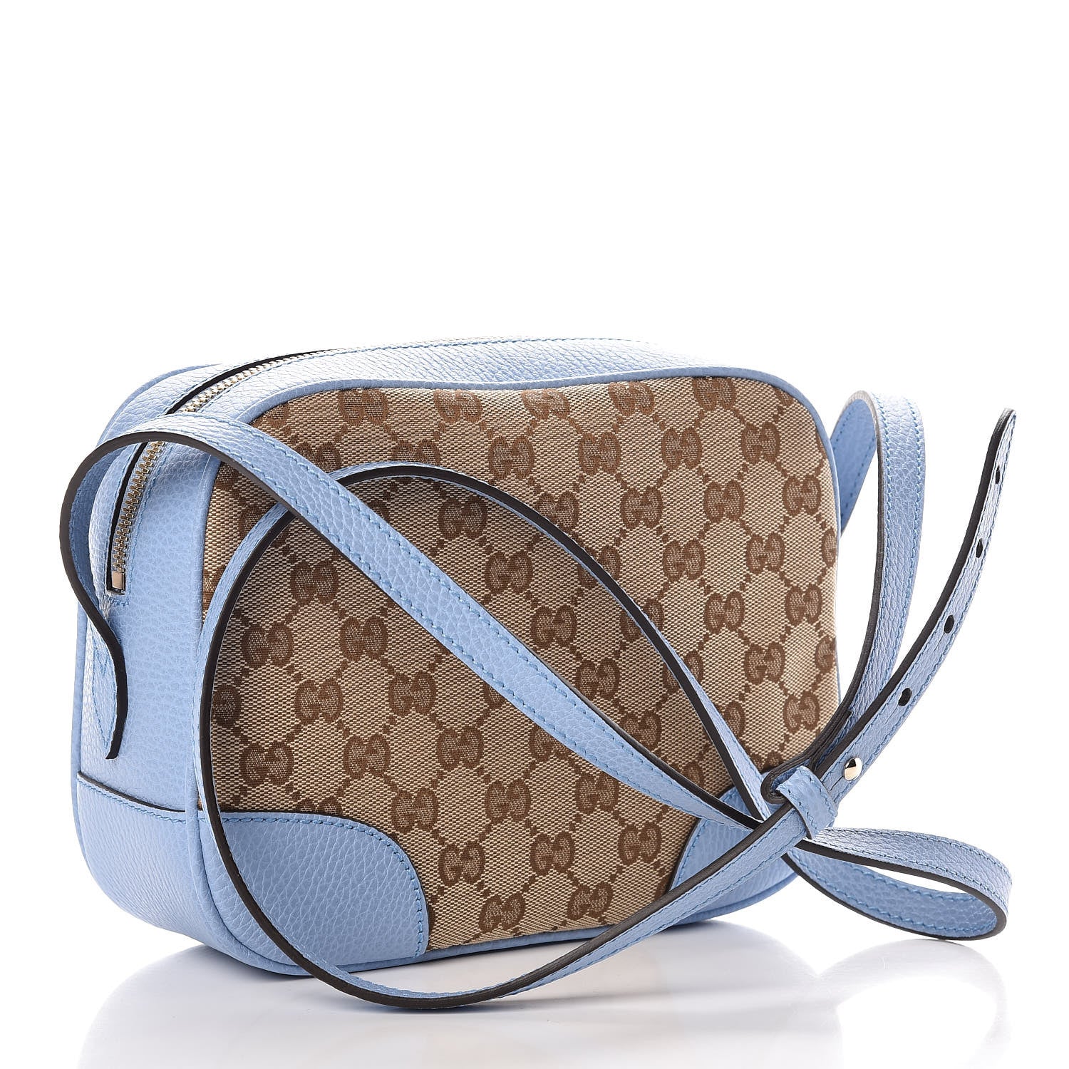 Gucci Monogram Mini Bree Messenger Bag Beige Mineral Blue 3 of 7