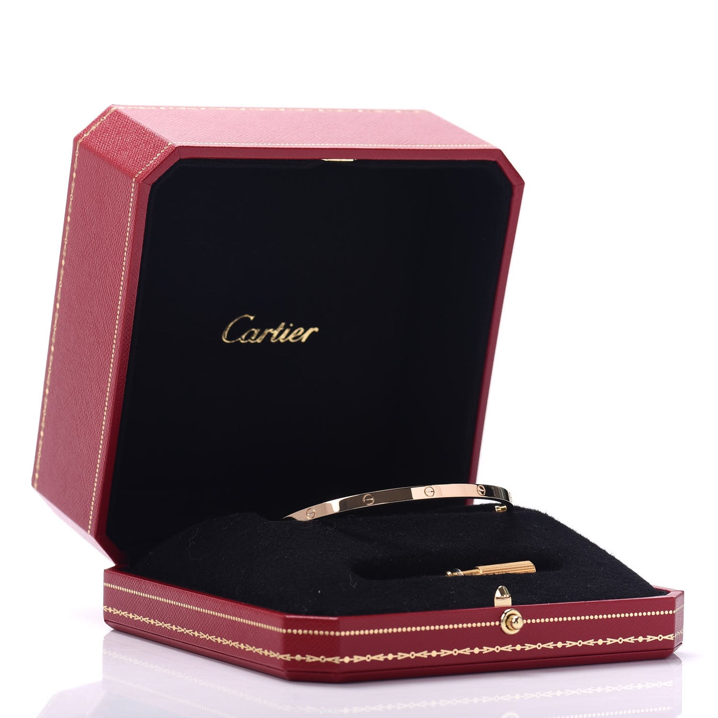 18K Yellow Gold Small LOVE Bracelet 19