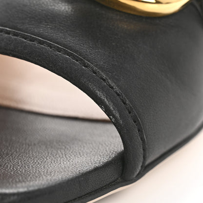 Gucci Nappa Horsebit Flat Slide Sandals 38 Black 11 of 13