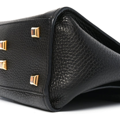 Valentino Garavani Pebbled Calfskin Medium My Rockstud Frame Bag Black 9 of 9
