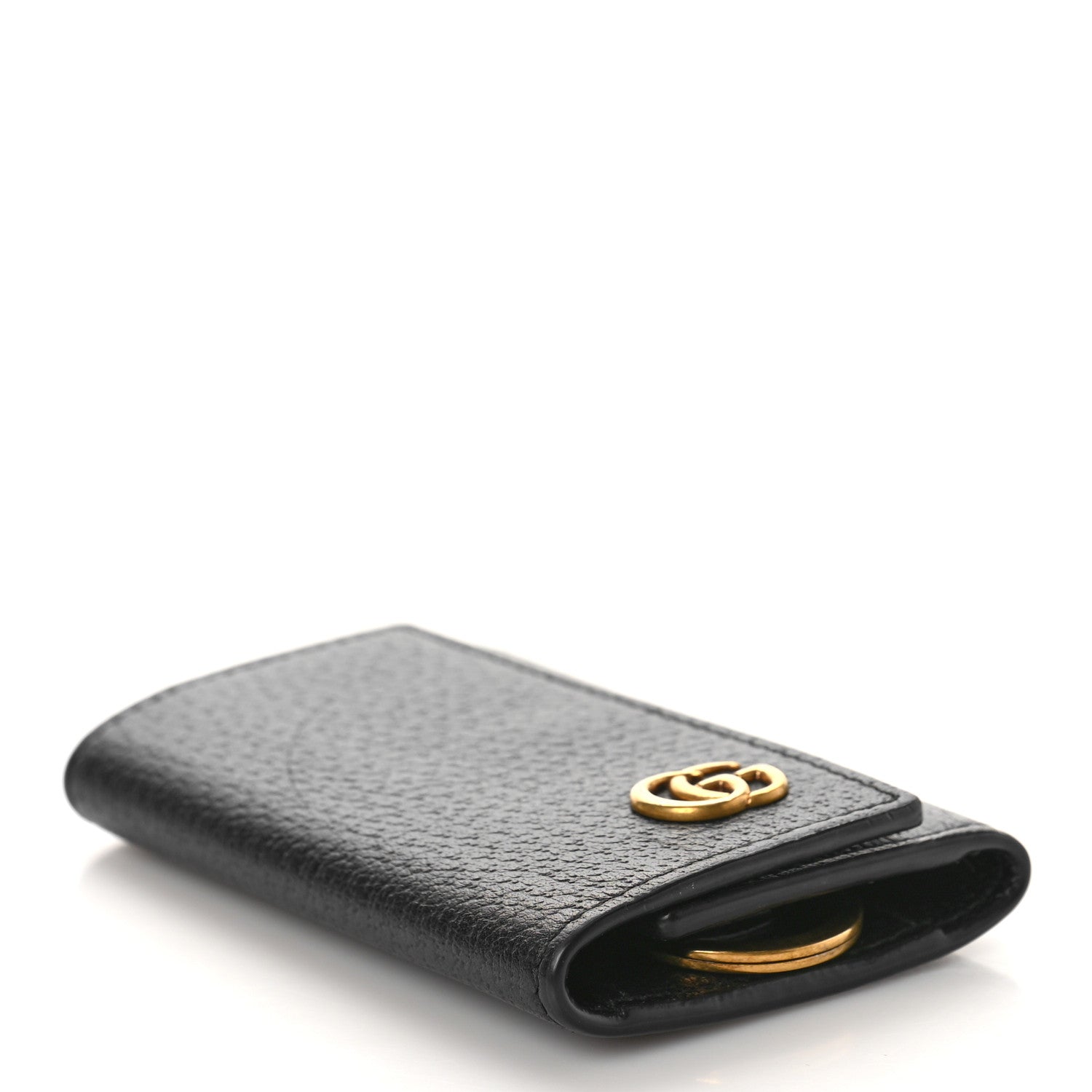 Gucci Calfskin GG Marmont 6 Key Holder Black 4 of 9