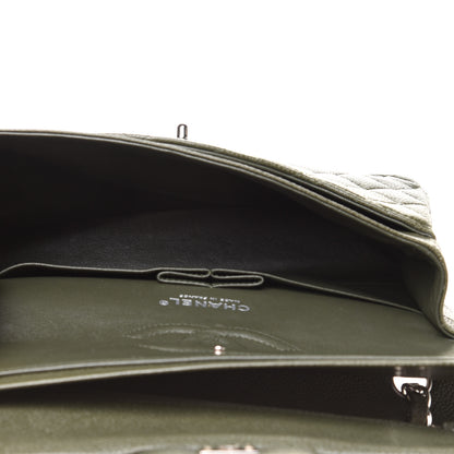 Chanel Caviar Quilted Medium Double Flap Dark Green 5 of 12