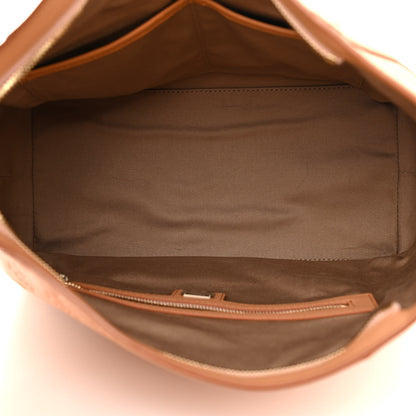 MCM Calfskin Ottomar Monogram Medium Klara Hobo Sandstone 4 of 9