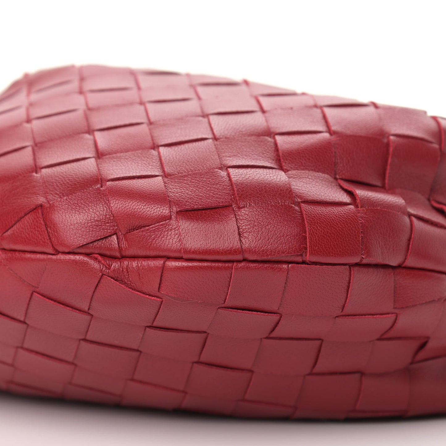 Nappa Intrecciato Mini Jodie Dark Red
