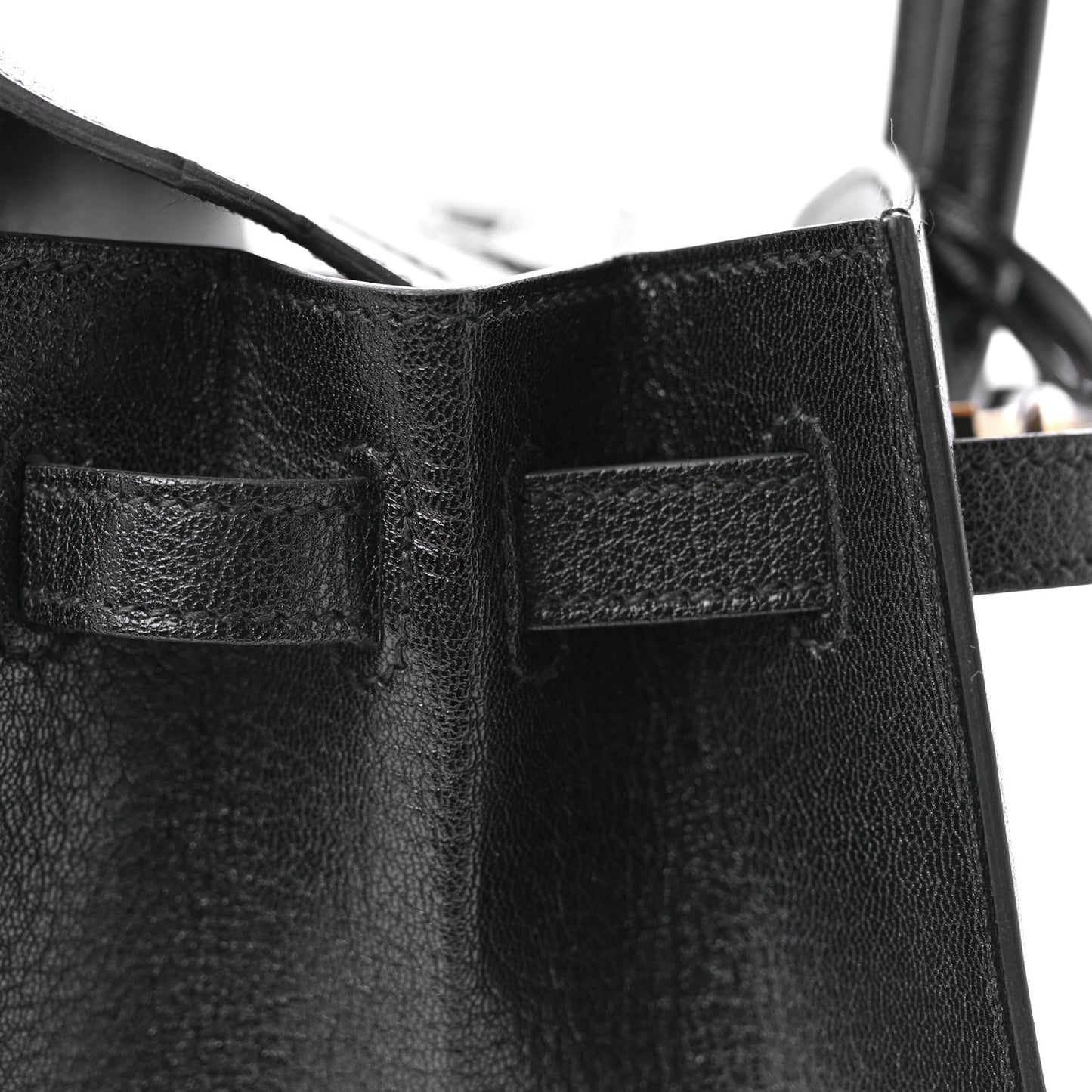 Chevre Chamkila Birkin Sellier 25 Bambou Black