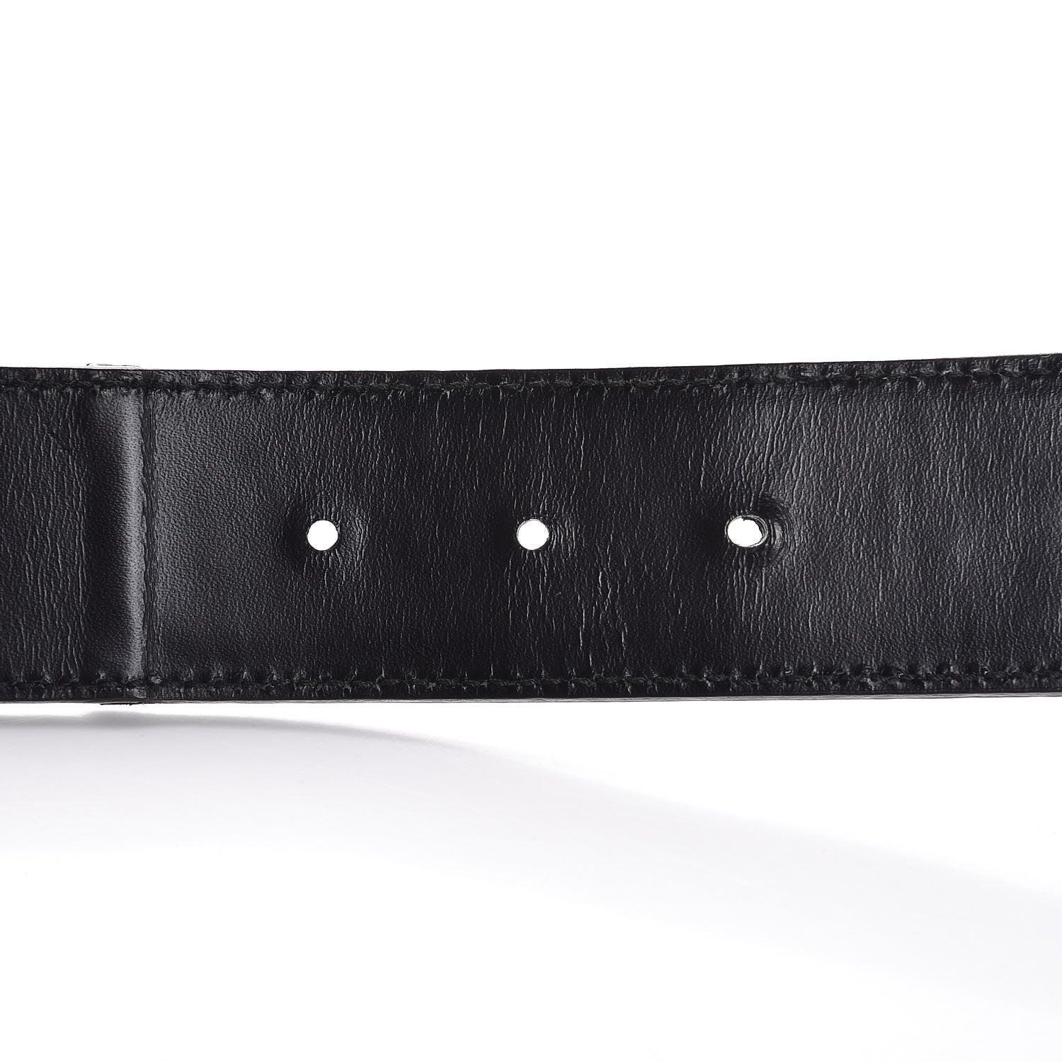 Gucci Calfskin Web Interlocking G Belt 85 34 Black 6 of 7