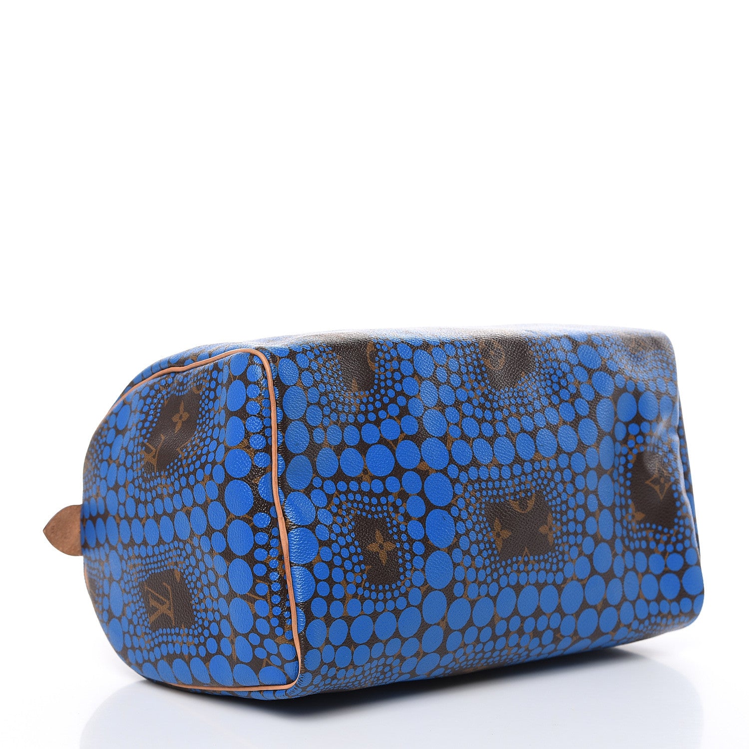 Louis Vuitton Monogram Kusama Town Speedy 30 Blue 4 of 17