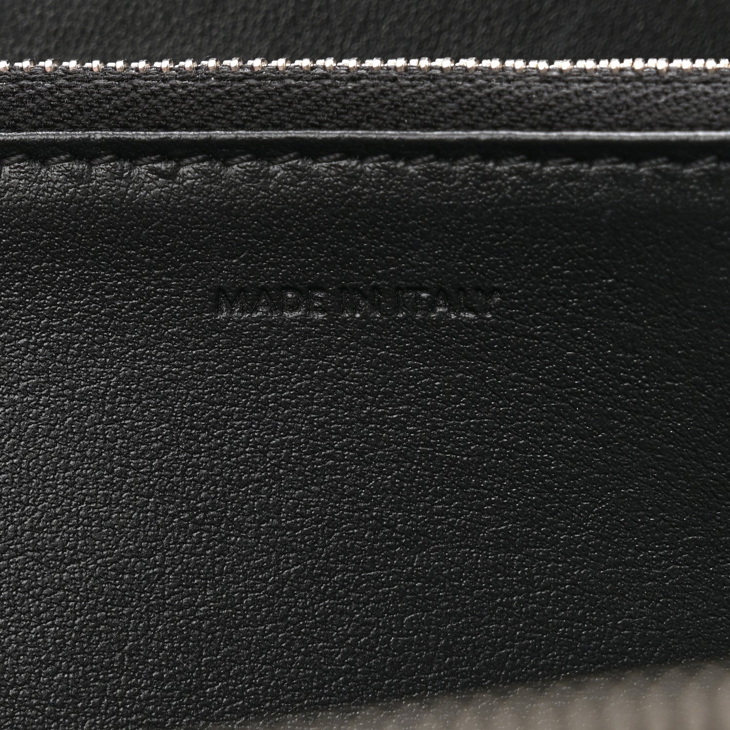 Celine Calfskin Large Zip Around Multifunction Wallet Black 7 of 8