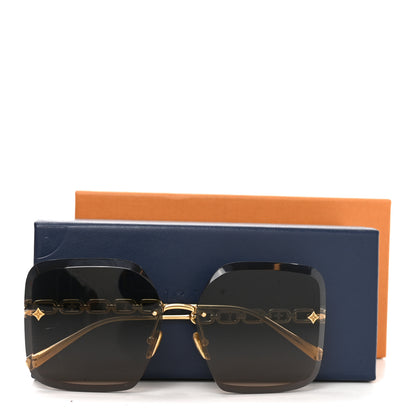 Louis Vuitton Metal LV Jewel Square Sunglasses Z1860U Gradient Blue 8 of 8